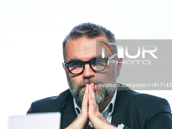 KRAKOW, POLAND - NOVEMBER 27:   
Polish jurist Jacek Bartosiak, founder of StrategyAndFuture, participates in the panel discussion 'Geopolit...