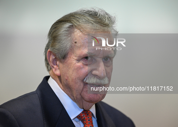 KRAKOW, POLAND - NOVEMBER 27:   
Leon Komornicki, retired Major General of the Polish Army, speaks to a journalist, during the 1st National...