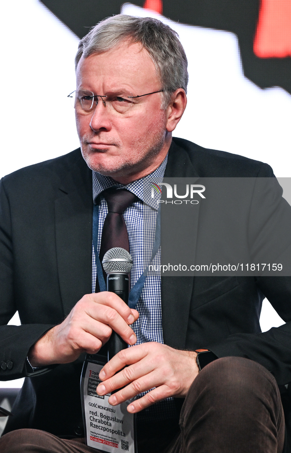 KRAKOW, POLAND - NOVEMBER 27:   
Boguslaw Chrabota, journalist Rzeczpospolita, participates in the panel discussion 'Geopolitical Challenges...