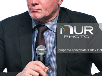 KRAKOW, POLAND - NOVEMBER 27:   
Boguslaw Chrabota, journalist Rzeczpospolita, participates in the panel discussion 'Geopolitical Challenges...