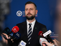 KRAKOW, POLAND - NOVEMBER 27: Wladyslaw Kosiniak-Kamysz, Polish Defense Minister, speaks during a press conference at the 1st National Congr...