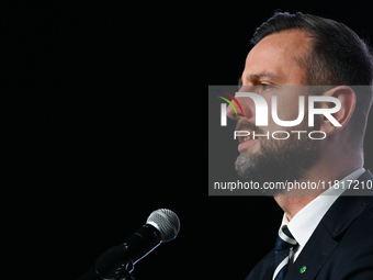 KRAKOW, POLAND - NOVEMBER 27:   
Wladyslaw Kosiniak-Kamysz, Polish Defense Minister, addresses the participants during the 1st National Cong...