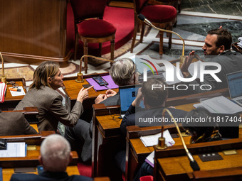 The tense exchange occurs between Labour Minister Astrid Panosyan-Bouvet and La France Insoumise MP, rapporteur for the proposal to repeal t...