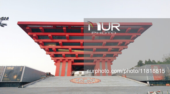 A general view of the ''Why Dunhuang'' art exhibition takes place at the Pudong cultural landmark China Art Palace (formerly the China Pavil...