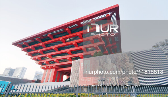 A general view of the ''Why Dunhuang'' art exhibition takes place at the Pudong cultural landmark China Art Palace (formerly the China Pavil...