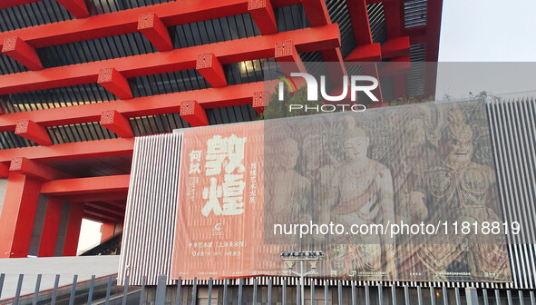 A general view of the ''Why Dunhuang'' art exhibition takes place at the Pudong cultural landmark China Art Palace (formerly the China Pavil...