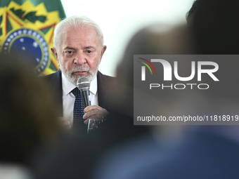 The President of Brazil, Luiz Inacio Lula da Silva, participates in the signing ceremony of an addendum for the Transnordestina railway work...