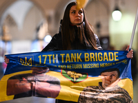 KRAKOW, POLAND - NOVEMBER 28:
On the evening of the 1009th day of Russia's invasion of Ukraine, a few members of the Ukrainian diaspora held...