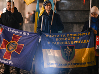 KRAKOW, POLAND - NOVEMBER 28:
On the evening of the 1009th day of Russia's invasion of Ukraine, a few members of the Ukrainian diaspora held...