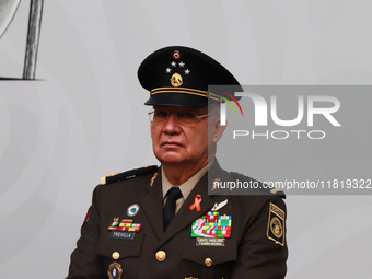 Ricardo Trevilla Trejo, Secretary of National Defense, attends the National Sports Award 2024 at the National Palace in Mexico City, Mexico,...