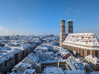 Munich, Germany, is snowed in on December 3, 2023. (