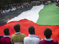 Students of Dhaka University organize a ''March for Palestine'' in Dhaka, Bangladesh, on November 29, 2024, to mark the International Day of...