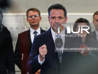 KRAKOW, POLAND - NOVEMBER 29:   
Rafal Trzaskowski, Mayor of Warsaw and the Civic Platform candidate for the 2025 Polish presidential electi...