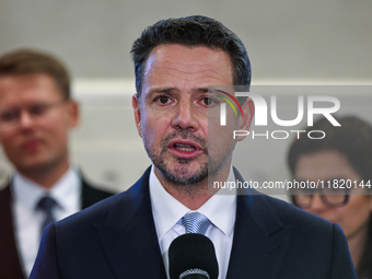 KRAKOW, POLAND - NOVEMBER 29:   
Rafal Trzaskowski, Mayor of Warsaw and the Civic Platform candidate for the 2025 Polish presidential electi...