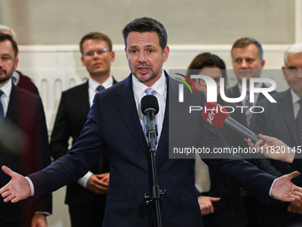 KRAKOW, POLAND - NOVEMBER 29:   
Rafal Trzaskowski, Mayor of Warsaw and the Civic Platform candidate for the 2025 Polish presidential electi...