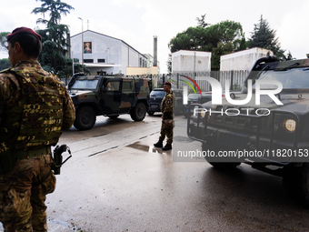 The North Naples prosecutor's office orders the eviction of 36 squatted apartments at Caivano's Parco Verde. The photo shows the armored nei...