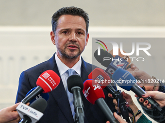 KRAKOW, POLAND - NOVEMBER 29:   
Rafal Trzaskowski, Mayor of Warsaw and the Civic Platform candidate for the 2025 Polish presidential electi...