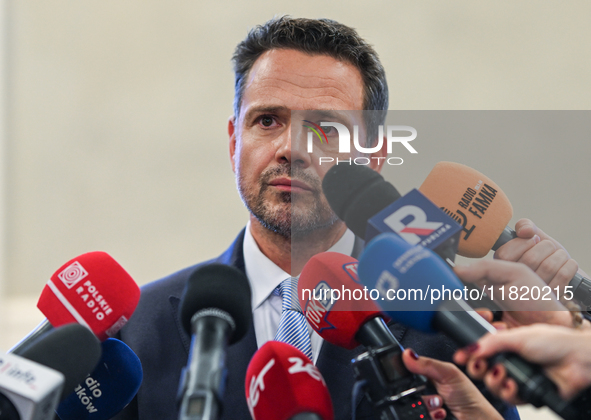 KRAKOW, POLAND - NOVEMBER 29:   
Rafal Trzaskowski, Mayor of Warsaw and the Civic Platform candidate for the 2025 Polish presidential electi...