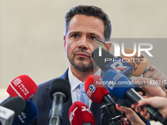 KRAKOW, POLAND - NOVEMBER 29:   
Rafal Trzaskowski, Mayor of Warsaw and the Civic Platform candidate for the 2025 Polish presidential electi...