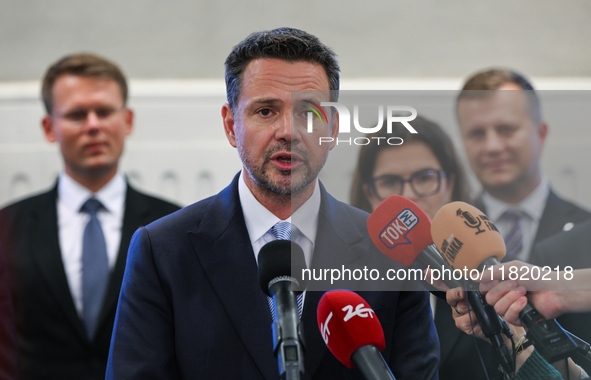 KRAKOW, POLAND - NOVEMBER 29:   
Rafal Trzaskowski, Mayor of Warsaw and the Civic Platform candidate for the 2025 Polish presidential electi...