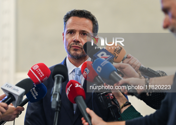 KRAKOW, POLAND - NOVEMBER 29:   
Rafal Trzaskowski, Mayor of Warsaw and the Civic Platform candidate for the 2025 Polish presidential electi...