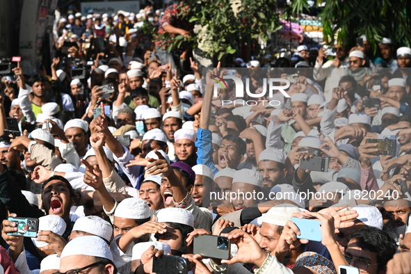 Activists Of Hefazat-e-Islam Stage A Protest Rally Against The Killing Of Lawyer Saiful Islam Alif In Chattogram And Demanding A Ban On The...