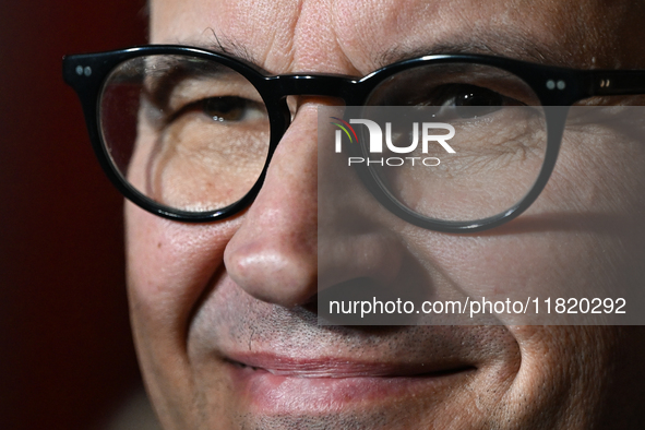 KRAKOW, POLAND - NOVEMBER 24: Mateusz Morawiecki, Law and Justice party MP and former Polish Prime Minister, leaves the venue where Karol Na...