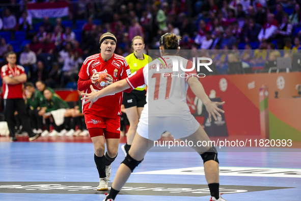 KACSOR Greta is in action during the Women's EHF EURO 2024, Hungary vs. Turkey, in Fonix Arena, Debrecen, on November 28, 2024 