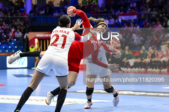 KACSOR Greta is in action during the Women's EHF EURO 2024, Hungary vs. Turkey, in Fonix Arena, Debrecen, on November 28, 2024 