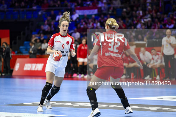 ISKIT-CALISKAN Asli participates in the Women's EHF EURO 2024 match between Hungary and Turkey at Fonix Arena in Debrecen, Hungary, on Novem...