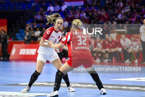 ISKIT-CALISKAN Asli participates in the Women's EHF EURO 2024 match between Hungary and Turkey at Fonix Arena in Debrecen, Hungary, on Novem...