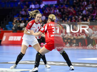 ISKIT-CALISKAN Asli participates in the Women's EHF EURO 2024 match between Hungary and Turkey at Fonix Arena in Debrecen, Hungary, on Novem...