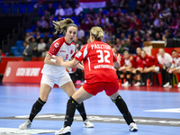 ISKIT-CALISKAN Asli participates in the Women's EHF EURO 2024 match between Hungary and Turkey at Fonix Arena in Debrecen, Hungary, on Novem...