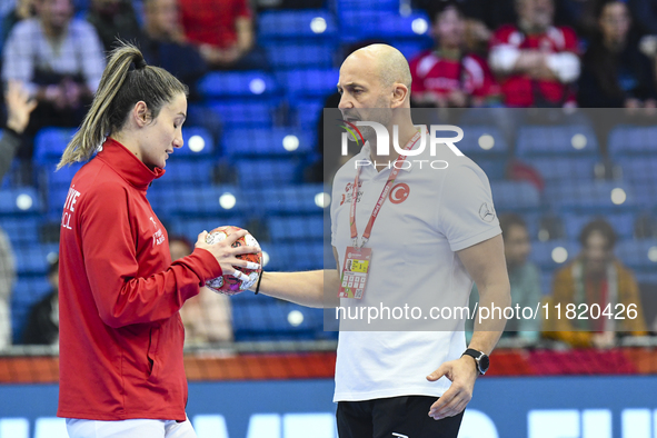 BUCESCHI Costica participates in the Women's EHF EURO 2024, Hungary vs. Turkey, at Fonix Arena in Debrecen, Hungary, on November 28, 2024. 