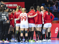 Team Turkey competes during the Women's EHF EURO 2024, Hungary versus Turkey, in Fonix Arena, Debrecen, on November 28, 2024 (