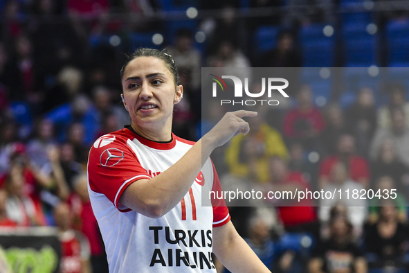 BOZDOGAN Done Gul participates in the Women's EHF EURO 2024 match between Hungary and Turkey at Fonix Arena in Debrecen, Hungary, on Novembe...