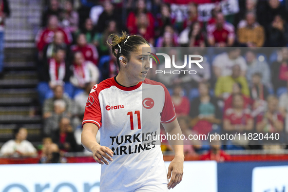 BOZDOGAN Done Gul participates in the Women's EHF EURO 2024 match between Hungary and Turkey at Fonix Arena in Debrecen, Hungary, on Novembe...