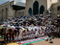 Muslims perform Jumma Prayer at Baitul Mukarram Mosque in Dhaka, Bangladesh, on November 27, 2024. (