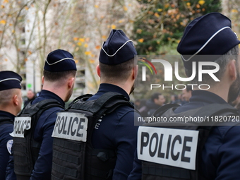 The Minister of Daily Security Nicolas Daragon installs an anti-narcotics police brigade to eradicate drug trafficking in Villeurbanne, Fran...