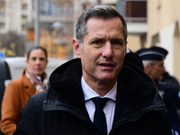 The Minister of Daily Security Nicolas Daragon installs an anti-narcotics police brigade to eradicate drug trafficking in Villeurbanne, Fran...