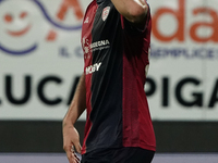 Roberto Piccoli (#91 Cagliari Calcio) celebrates a goal during the Serie A TIM match between Cagliari Calcio and Hellas Verona FC in Italy o...