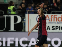 Roberto Piccoli (#91 Cagliari Calcio) celebrates a goal during the Serie A TIM match between Cagliari Calcio and Hellas Verona FC in Italy o...