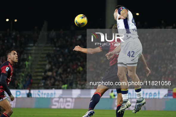 Diego Coppola of Hellas Verona FC participates in the Serie A TIM match between Cagliari Calcio and Hellas Verona FC in Italy on November 29...