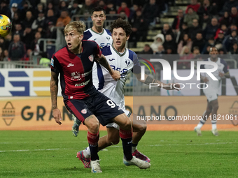 Mattia Felici (#97 Cagliari Calcio) participates in the Serie A TIM match between Cagliari Calcio and Hellas Verona FC in Italy on November...