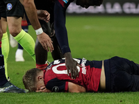 Mattia Felici (#97 Cagliari Calcio) participates in the Serie A TIM match between Cagliari Calcio and Hellas Verona FC in Italy on November...