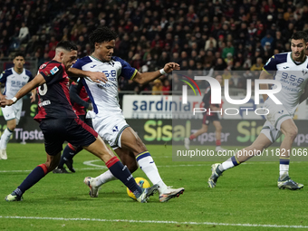 Gabriele Zappa (#28 Cagliari Calcio) participates in the Serie A TIM match between Cagliari Calcio and Hellas Verona FC in Italy on November...