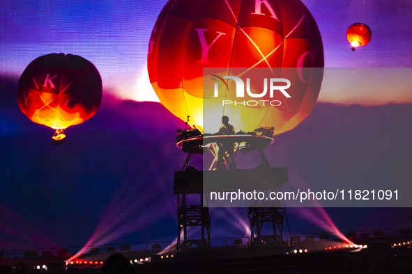 Norwegian DJ and record producer Kygo performs in concert at Unipol Forum in Milan, Italy, on November 29, 2024. 