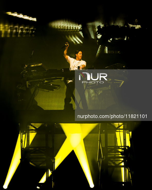 Norwegian DJ and record producer Kygo performs in concert at Unipol Forum in Milan, Italy, on November 29, 2024. 