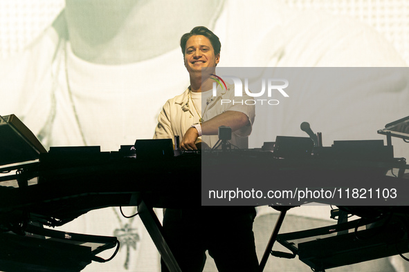 Norwegian DJ and record producer Kygo performs in concert at Unipol Forum in Milan, Italy, on November 29, 2024. 