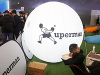 Xuperman, a sports brand founded by Chinese table tennis player and Olympic champion Xu Xin, debuts at the Shanghai Sports Expo in Shanghai,...